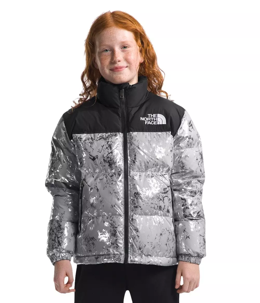 The North Face Big Kids 1996 Retro Nuptse Jacket Silver